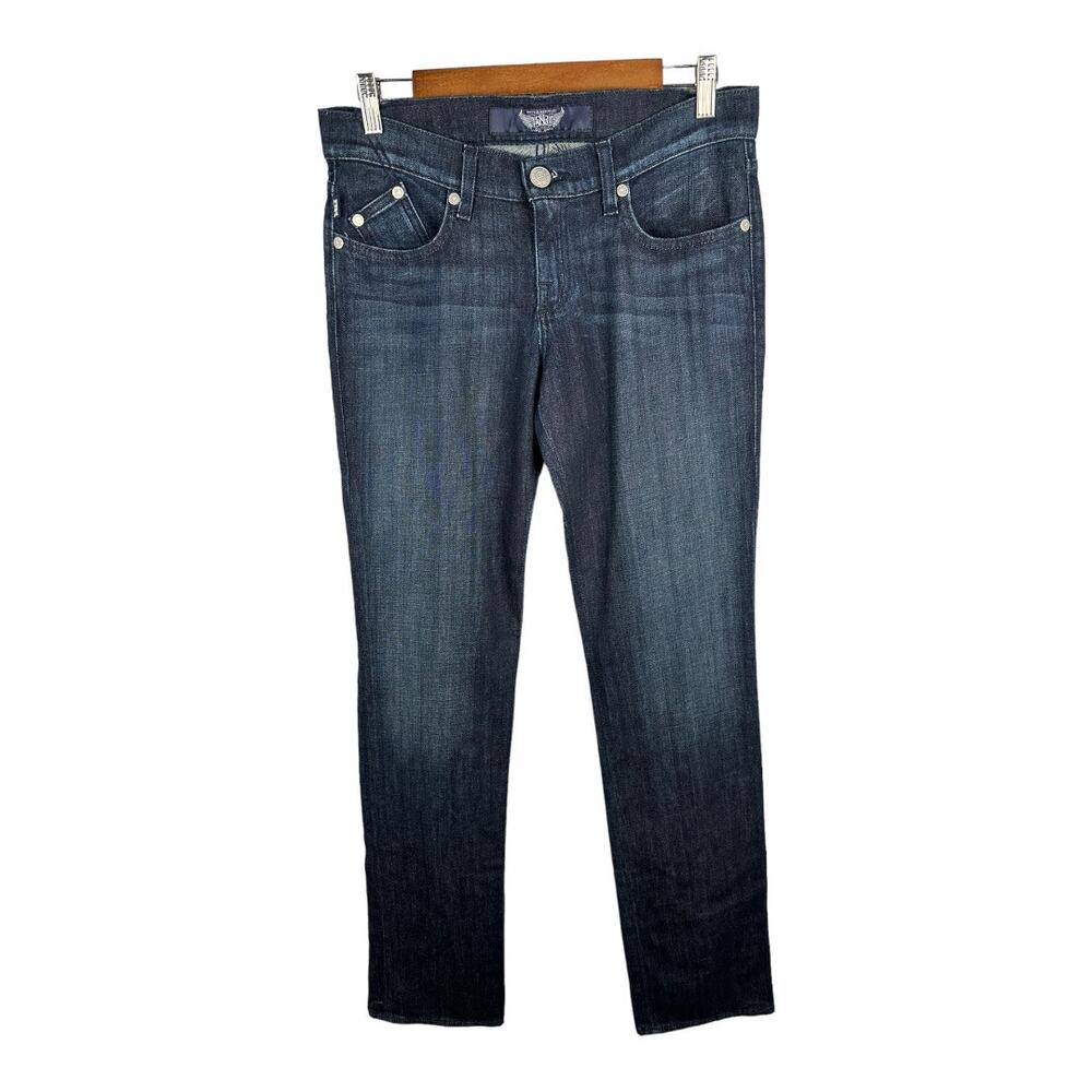 Rock & Republic Stella Straight Leg Denim Jeans Crystals size 28 Aria stl1052X